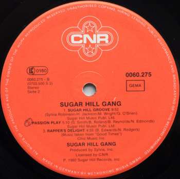 LP Sugarhill Gang: Sugarhill Gang NUM | LTD | CLR
