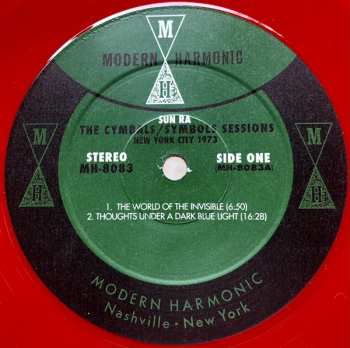 2LP Sun Ra: The Cymbals / Symbols Sessions: New York City 1973  CLR