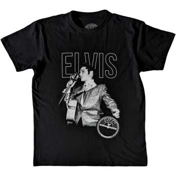 Merch Sun Records: T-shirt Elvis Live Portrait