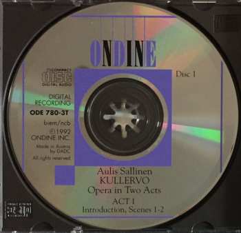 3CD Aulis Sallinen: Kullervo