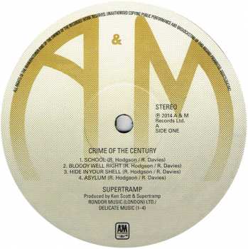 LP Supertramp: Crime Of The Century