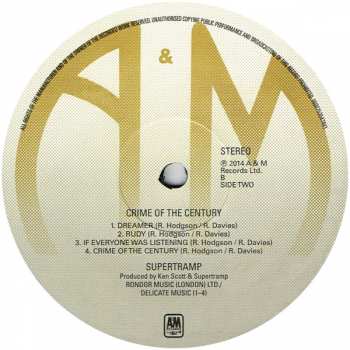 LP Supertramp: Crime Of The Century