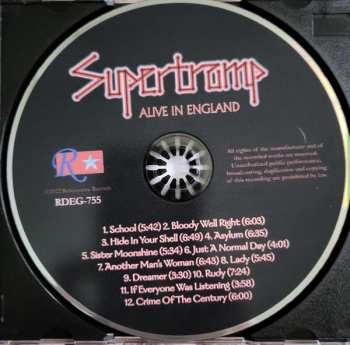 CD Supertramp: Alive In England