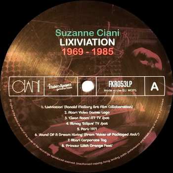 LP Suzanne Ciani: Lixiviation (Ciani/Musica Inc. 1969-1985)