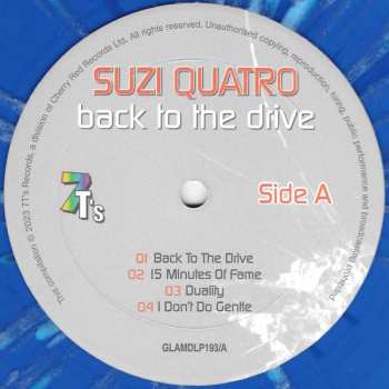 2LP Suzi Quatro: Back To The Drive CLR