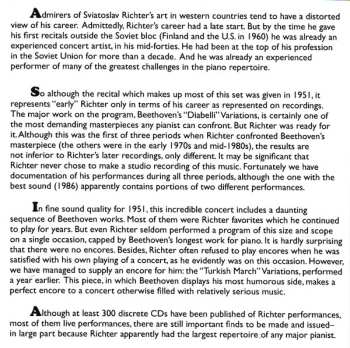 2CD Ludwig van Beethoven: Sviatoslav Richter In The 50's