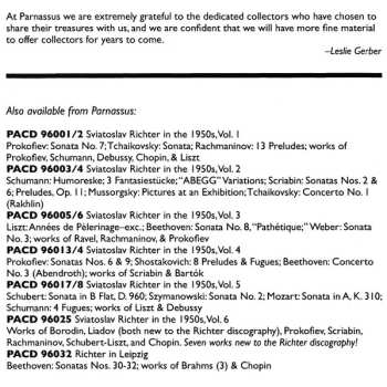 2CD Ludwig van Beethoven: Sviatoslav Richter In The 50's