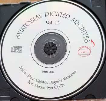 CD Johannes Brahms: Sviatoslav Richter Archives Vol. 12
