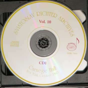 6CD/Doos Sviatoslav Richter: Carnegie Hall, New York, October 19, 23, 25, 28, 30, 1960 - Sviatoslav Richter Achives, Vol. 10