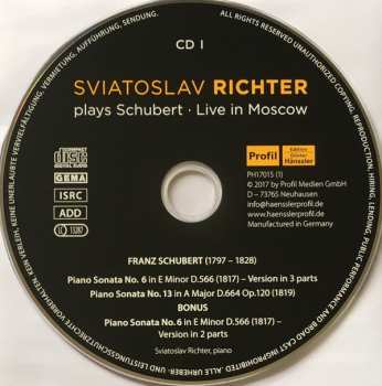 10CD/Doos Franz Schubert: Live In Moscow