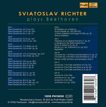12CD/Doos Ludwig van Beethoven: Sviatoslav Richter Plays Beethoven
