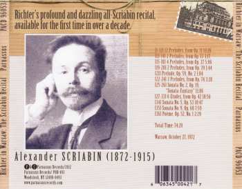 CD Sviatoslav Richter: Richter In Warsaw: The Scriabin Recital