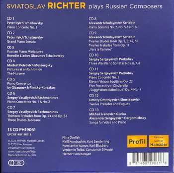13CD/Doos Sviatoslav Richter: Sviatoslav Richter Plays Russian Composers