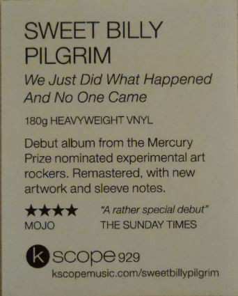 LP Sweet Billy Pilgrim: We Just Did What Happened And No One Came