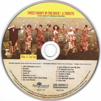 2CD Sweet Honey In The Rock: A Tribute: Live! Jazz At Lincoln Center
