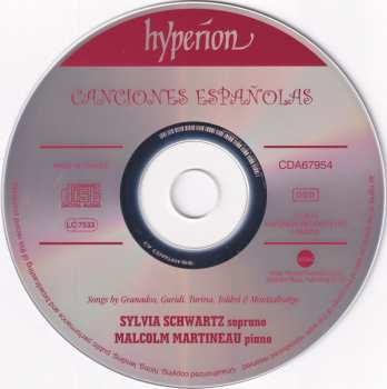 CD Malcolm Martineau: Canciones Españolas