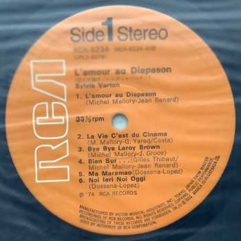 LP Sylvie Vartan: L'Amour Au Diapason = 恋人を探せ