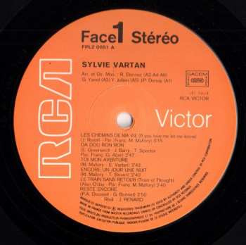 LP Sylvie Vartan: Shang Shang A Lang