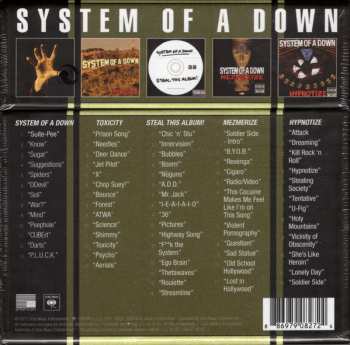 5CD/Doos System Of A Down: System Of A Down (5 Album Bundle)
