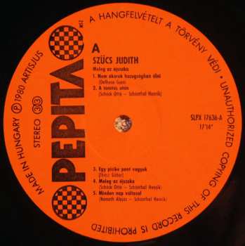LP Judit Szűcs: Meleg Az Éjszaka