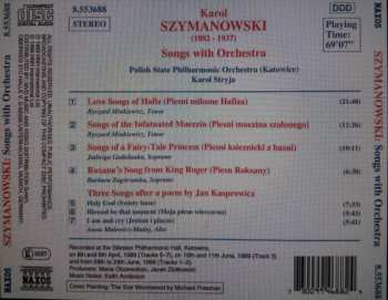 CD Karol Szymanowski: Songs With Orchestra