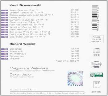 CD Richard Wagner: Songs 