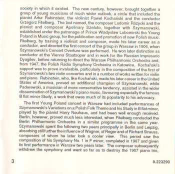 CD Karol Szymanowski: Symphony No. 3 "Song Of The Night" / Symphony No. 4 "Symphonie Concertante" / Concert Overture