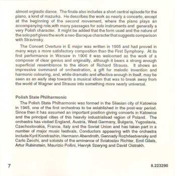 CD Karol Szymanowski: Symphony No. 3 "Song Of The Night" / Symphony No. 4 "Symphonie Concertante" / Concert Overture