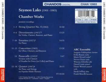 CD Szymon Laks: Chamber Works
