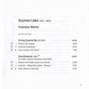 CD Szymon Laks: Chamber Works