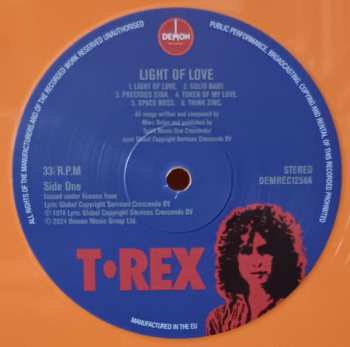 LP T. Rex: Light Of Love CLR