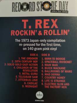 LP T. Rex: Rockin' & Rollin' CLR