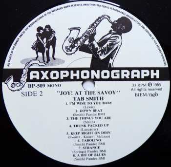 LP Tab Smith: Joy! At The Savoy