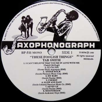 LP Tab Smith: These Foolish Things