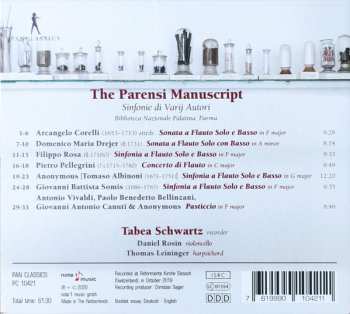 CD Tabea Schwartz: The Parensi Manuscript