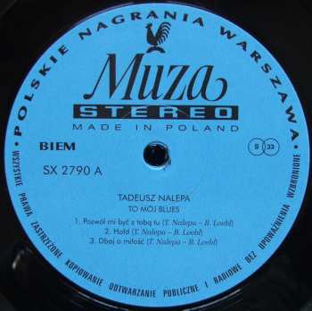 2LP Tadeusz Nalepa: To Mój Blues