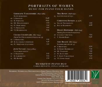 CD Amy Marcy Cheney Beach: Portraits Of Women (Music For Piano Four Hands)