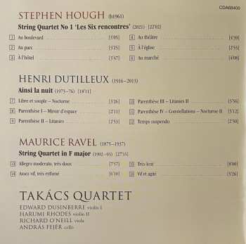 CD Takács Quartet: Hough, Dutilleux & Ravel String Quartets