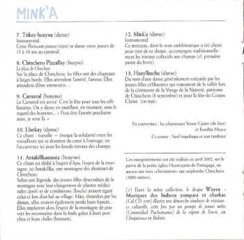 CD Takiy Huayna: Mink'a (Chants De La Terre Et De La Jeunesse)