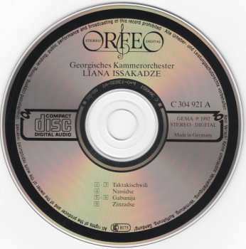 CD Chamber Orchestra Of Georgia: Kartuli Musika