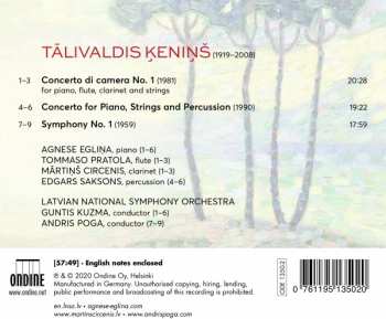 CD Latvian National Symphony Orchestra: Symphony No. 1 / Two Concertos