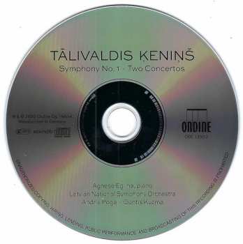 CD Latvian National Symphony Orchestra: Symphony No. 1 / Two Concertos