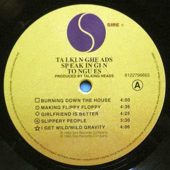 LP Talking Heads: Speaking In Tongues