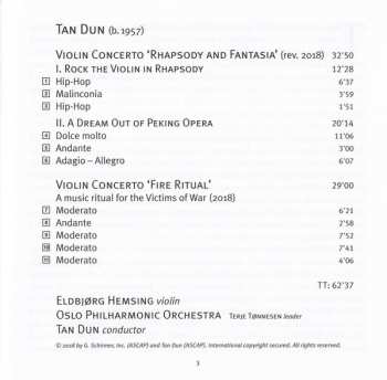 SACD Tan Dun: Fire Ritual (Violin Concertos)