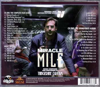 2CD Tangerine Dream: Miracle Mile (Original MGM Motion Picture Soundtrack) LTD