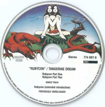 CD Tangerine Dream: Rubycon