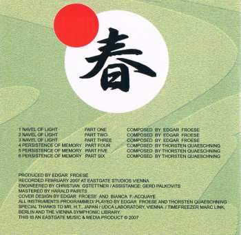 CD Tangerine Dream: Springtime In Nagasaki