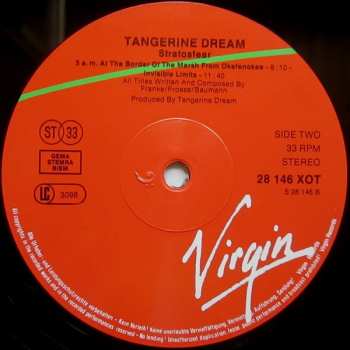 LP Tangerine Dream: Stratosfear