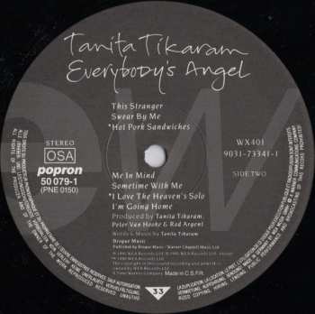 LP Tanita Tikaram: Everybody's Angel