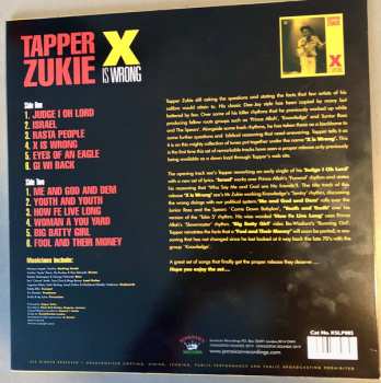 LP Tapper Zukie: X Is Wrong